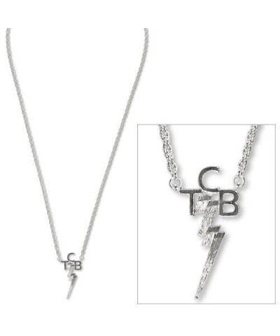 Elvis Presley TCB Silver Plated Necklace $29.68 Accessories