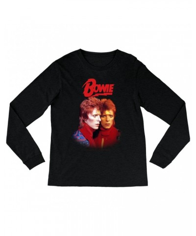 David Bowie Heather Long Sleeve Shirt | Bowie New York City Shirt $14.38 Shirts