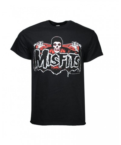 Misfits T Shirt | Misfits Batfiend Red T-Shirt $8.78 Shirts