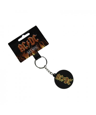 AC/DC Round Rubber Logo Keychain $1.90 Accessories