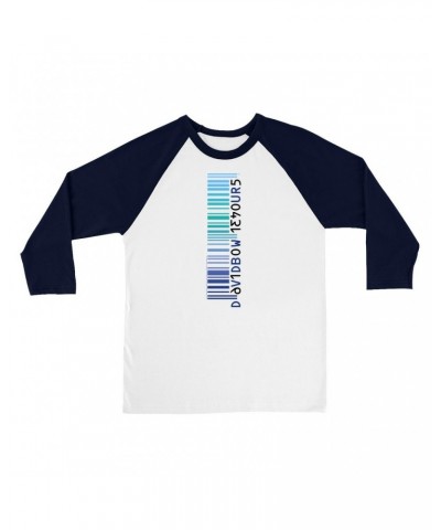 David Bowie 3/4 Sleeve Baseball Tee | Hours Album Barcode Shirt $8.99 Shirts