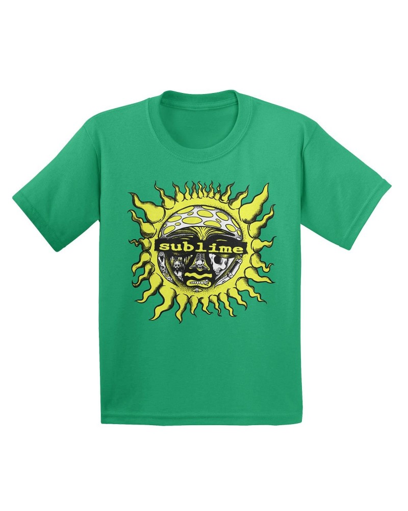 Sublime Psychedelic Sun Green Youth Tee $9.18 Kids