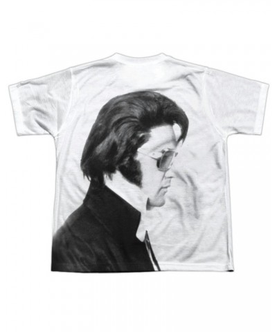 Elvis Presley Youth Shirt | MUGSHOT (FRONT/BACK PRINT) Sublimated Tee $7.56 Kids