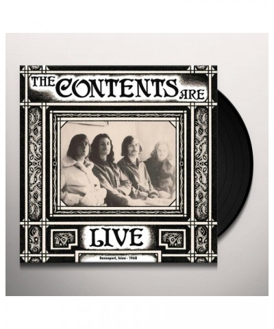The Contents Are LIVE DAVENPORT IOWA 1968 Vinyl Record $8.16 Vinyl