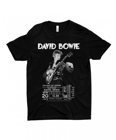 David Bowie T-Shirt | On Stage With Ticket At Santa Monica Shirt $9.73 Shirts
