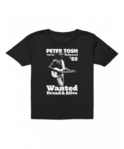 Peter Tosh Kids T-Shirt | Live In Hollywood '82 Kids T-Shirt $11.48 Kids
