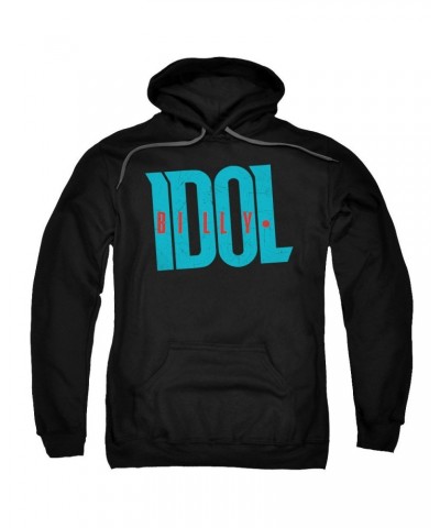 Billy Idol Hoodie | LOGO Pull-Over Sweatshirt $12.25 Sweatshirts