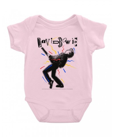 David Bowie Baby Short Sleeve Bodysuit | The Glass Spider Tour Colorful Image Bodysuit $9.98 Kids