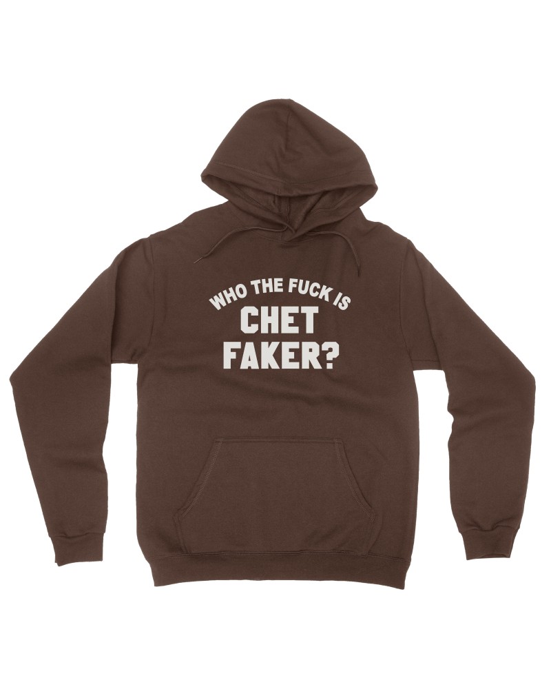 Chet Faker WTFICF Hoodie - Brown $21.45 Sweatshirts
