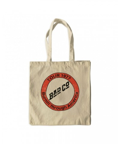 Bad Company Canvas Tote Bag | Burnin Sky Tour 1977 Distressed Bag $7.63 Bags