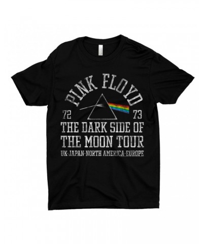 Pink Floyd T-Shirt | Dark Side Of The Moon World Tour 72-73 Distressed Shirt $11.48 Shirts