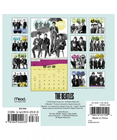 The Beatles 2020 Mini Wall Calendar $3.76 Calendars